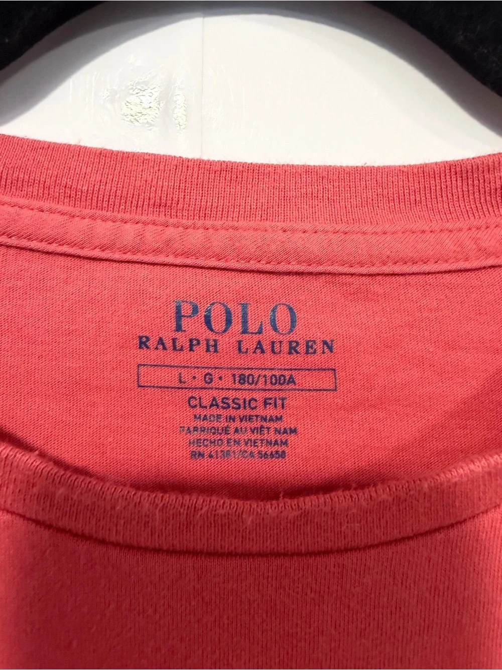 Polo by Ralph Lauren Classic Crew Neck T-Shirt - Coral